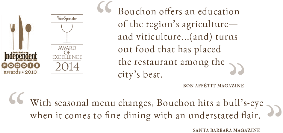 quotes from customers of bouchon Santa Barbara