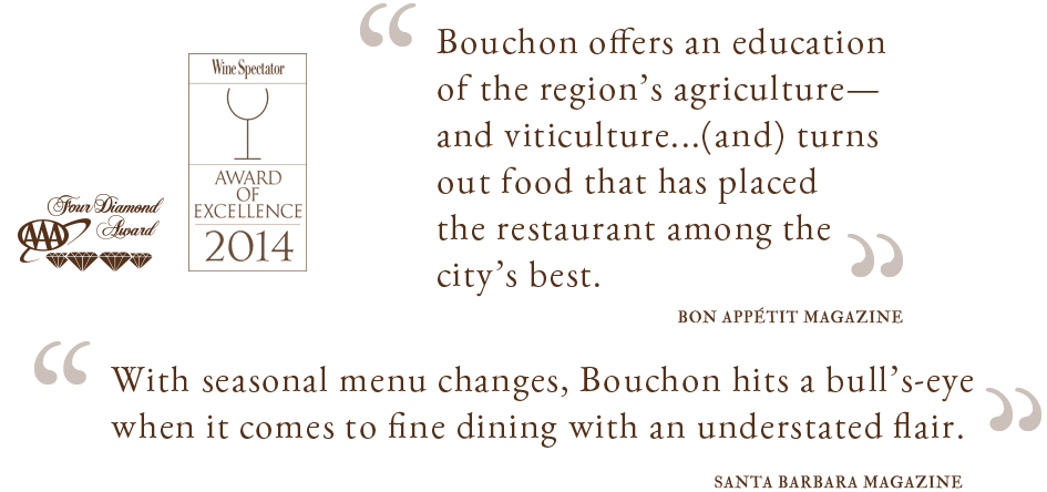 quotes from customers of bouchon Santa Barbara