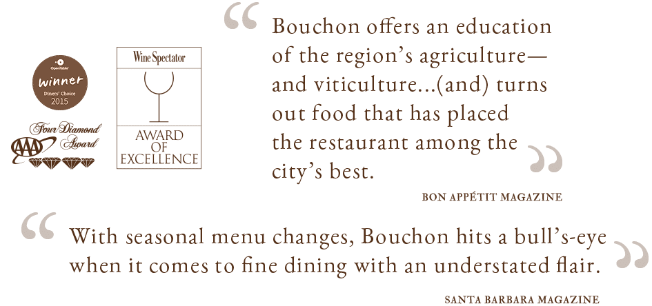 quotes from customers of bouchon Santa Barbara