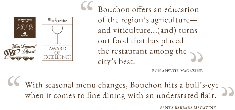 quotes from customers of bouchon Santa Barbara
