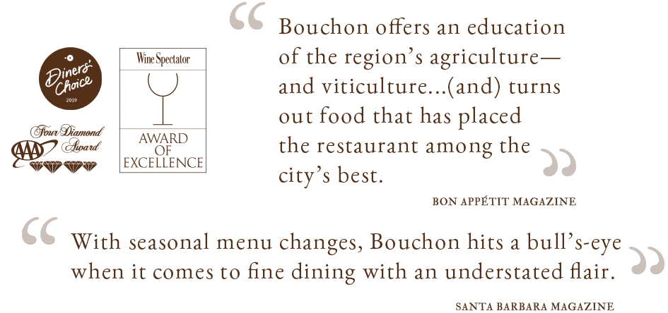 quotes from customers of bouchon Santa Barbara