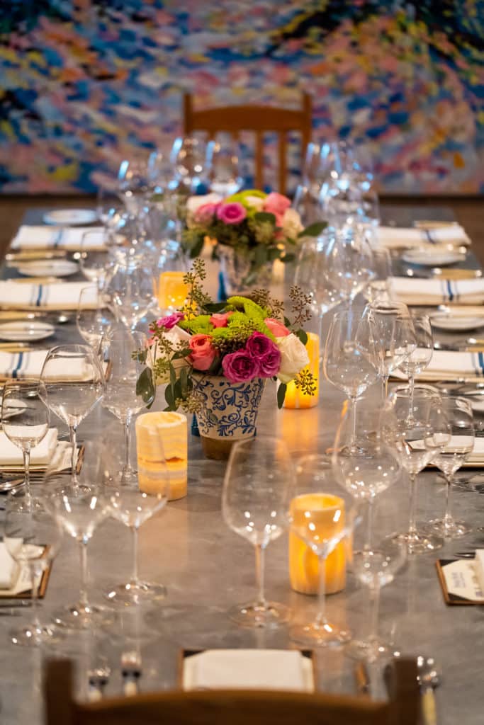 Cork Room dining room setting at bouchon